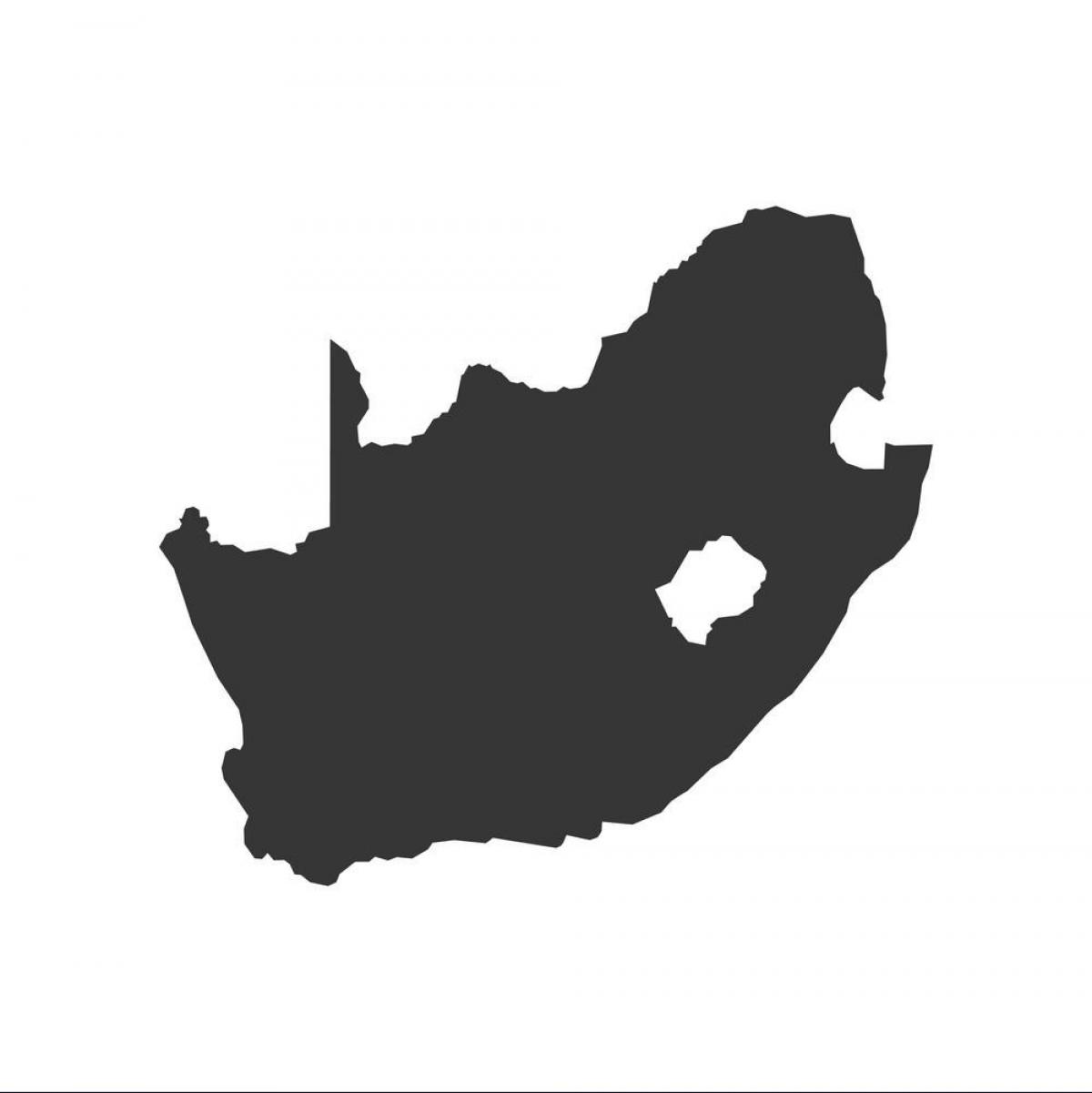 карта контуров Южной Африки
